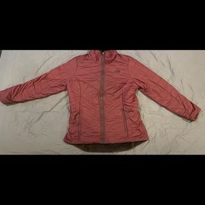 Northface womens fully reversible coat fig/brown